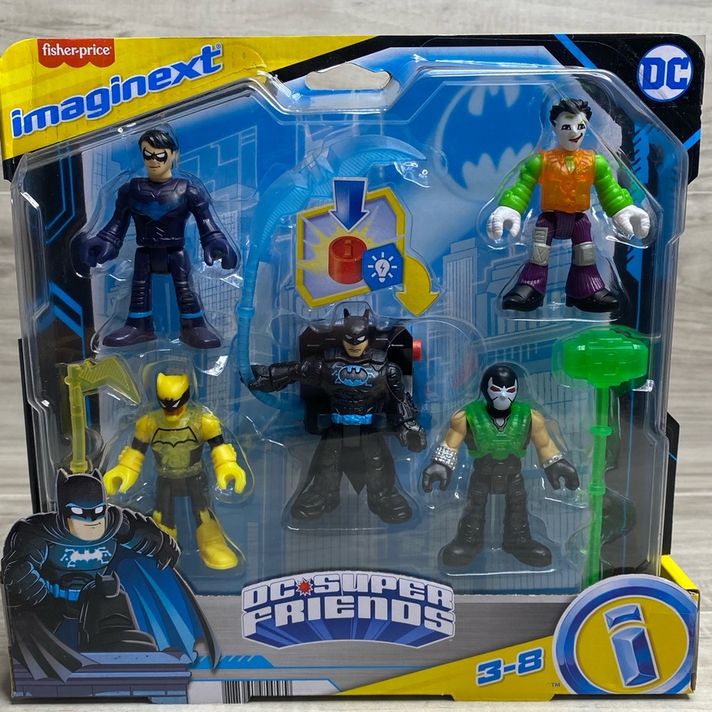 IMAGINEXT DC SUPER FRIENDS BATMAN JOKER NIGHTWING BANE SIGNAL MULTI PACK